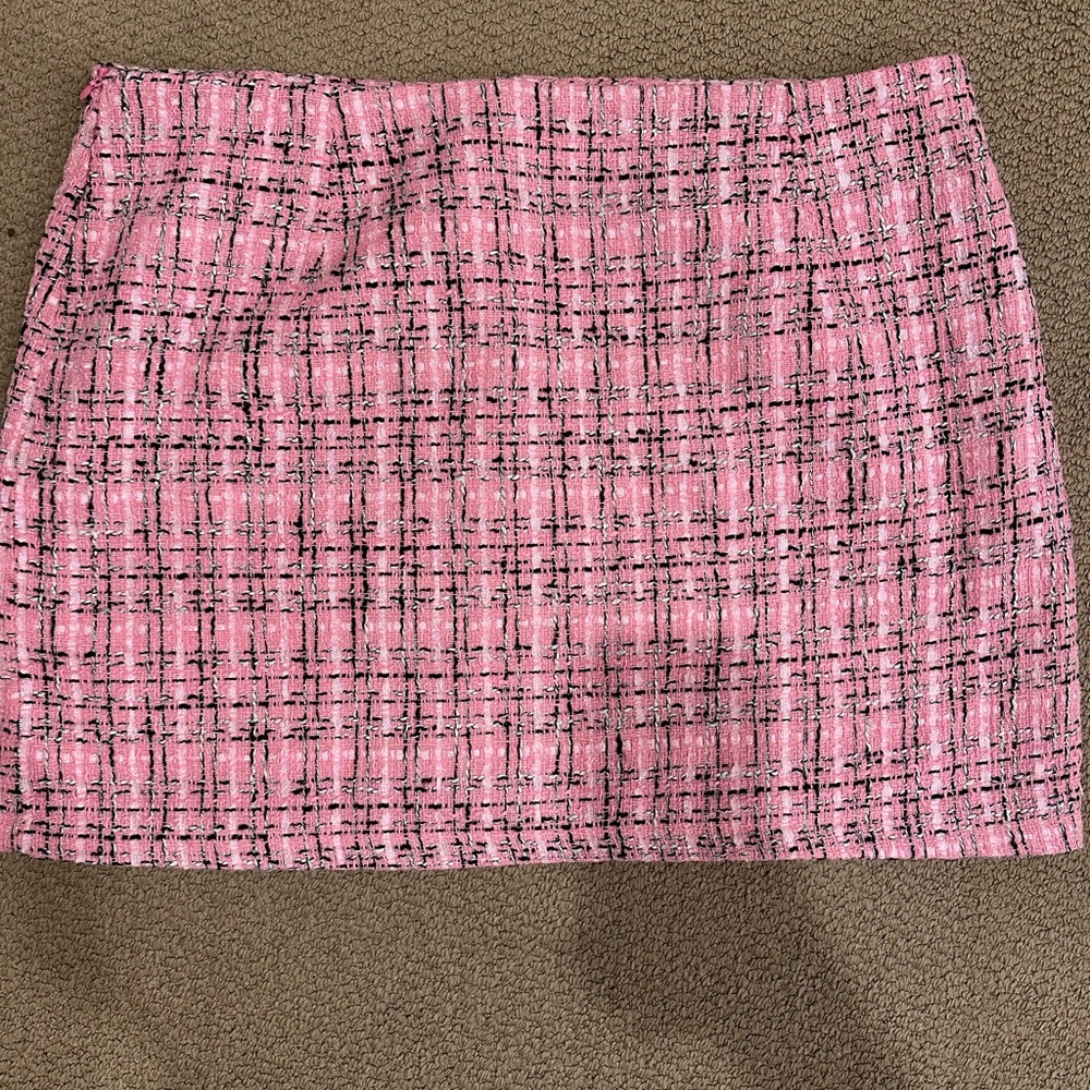 Amazon Pink Tweed Skirt